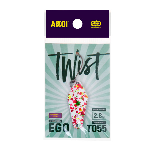 Блесна AKKOI TWIST форелевая EGO 2,8 g цвет Т055	