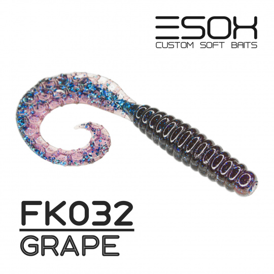 Twirly Grub 3" (80мм) 6шт FK032 Grape