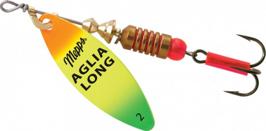 Блесна Mepps AGLIA LONG OR/TIGER  №2						