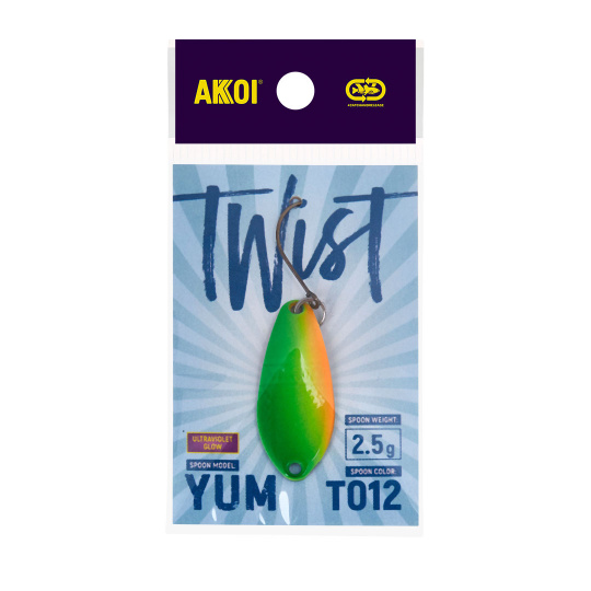 Блесна AKKOI TWIST форелевая YUM 2,5 g цвет Т012								