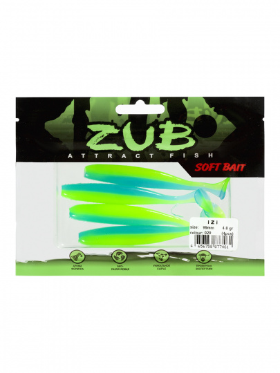 Приманка ZUB-IZI 99мм-4шт цвет 020