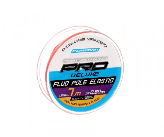 FLAGMAN Амортизатор для штекера Deluxe Fluo Pole Elastic 7м d0,8мм red