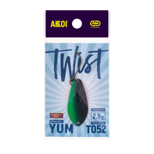 Блесна AKKOI TWIST форелевая YUM 2,5 g цвет Т052						
