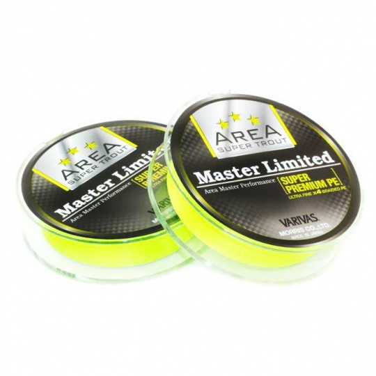 Плетеный шнур Varivas Trout Area Master Limited PE Yellow 0.3 75м
