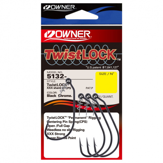 OWNER Крючок Twist Lock CPS BC №2/0 4шт