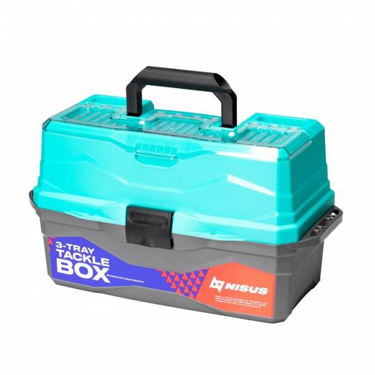 Ящик для снастей Tackle Box трехполочный NISUS бирюзовый (N-TB-3-Т)