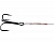 CATCHER Поводок Stainless Steel с тройником №4 X7 8кг 30см 3шт