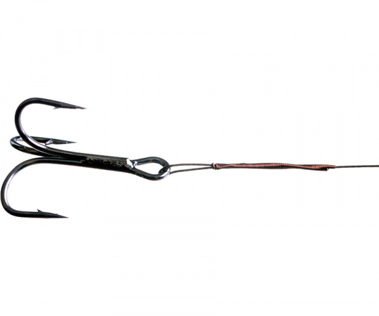 CATCHER Поводок Stainless Steel с тройником №6 X7 8кг 25см 3шт