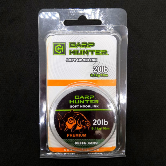 Поводковый материал CarpHunter PREMIUM 20lb (9,1кг) 10м (green camo)