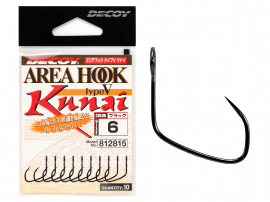 Крючок Decoy форелевый одинарный AH-5 Type V Kunai #4 (10 шт.)
