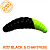 TM Lichi 1.6" -217 Black&Chartrese (Cheese)