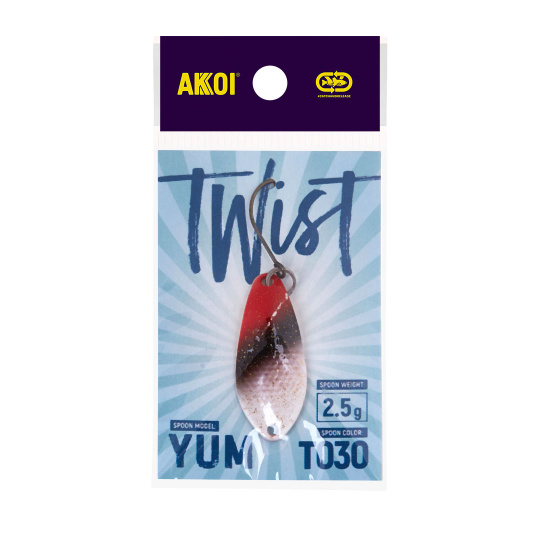 Блесна AKKOI TWIST форелевая YUM 2,5 g цвет Т030															