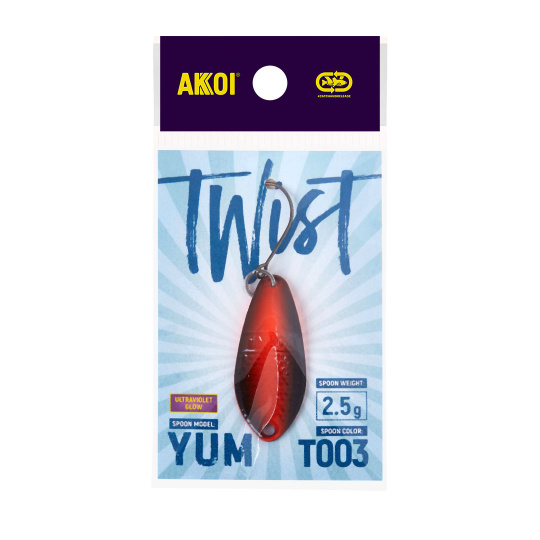 Блесна AKKOI TWIST форелевая YUM 2,5 g цвет Т003						