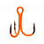 FLAGMAN Крючок тройной Treble hook F36 Orange №8 5шт