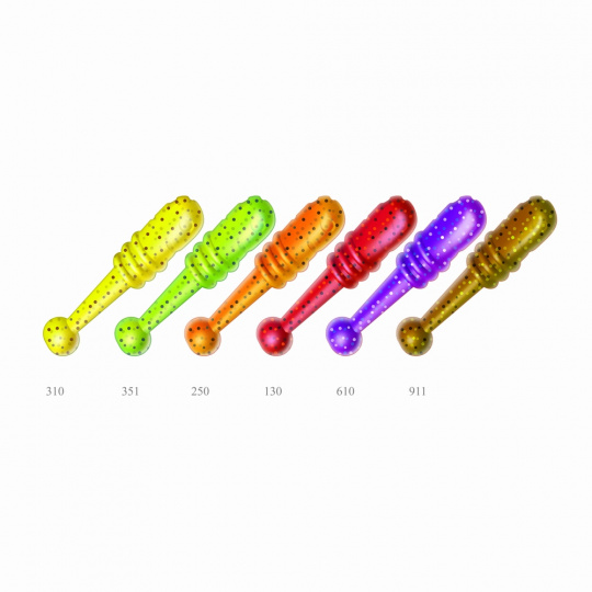 Приманка ZUB-KLOP  19мм-20шт, (цвет 610) фиолетовый с блестками