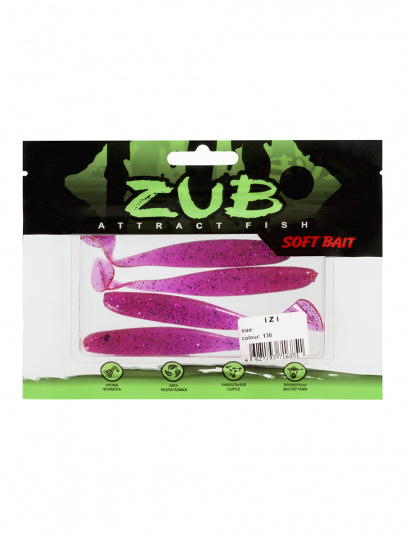 Приманка ZUB-IZI 99мм-4шт цвет 130