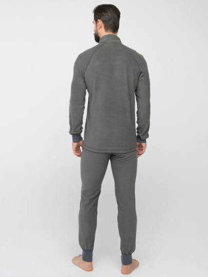Термобелье Thermoline ZIP цвет Серый ткань Флис (Размер: 60-62, Рост: 3XL)