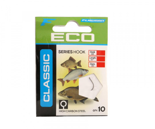 FLAGMAN Поводок готовый Classic Hooks To Nylon 4 №10 10шт