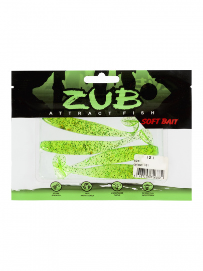 Приманка ZUB-IZI 86мм-4шт цвет 351