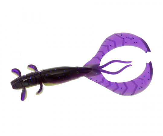 FLAGMAN Рак FL Craw 3,5" #0527 Violet/Lime Chartreuse 8,8см 4шт