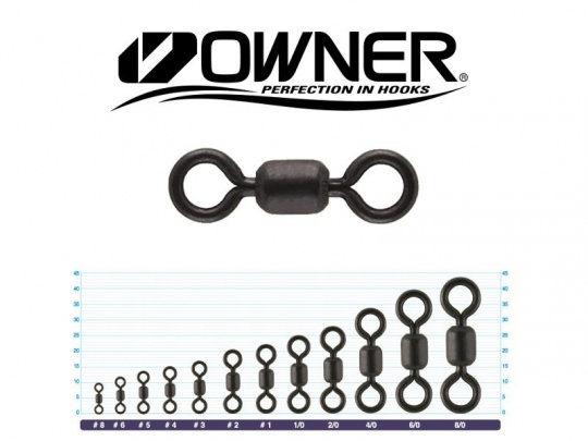 OWNER Вертлюг Stainless Barrel Swivel №4 10шт