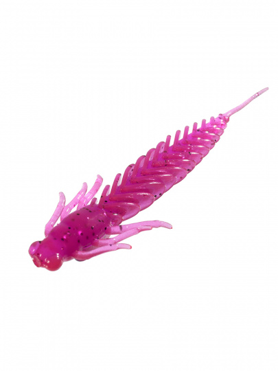 Приманка ZUB-LARVA  80мм-5шт, (цвет 130) маджента с блестками