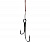 CATCHER Поводок Stainless Steel с двойником №2 X7 10кг 25см 3шт