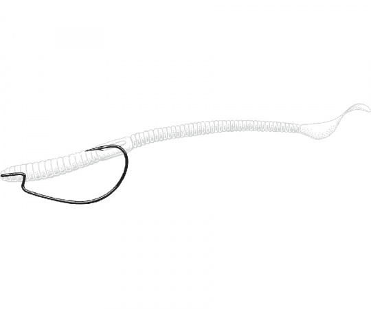 Крючок OWNER J - Light Worm Hook BC №2 6шт