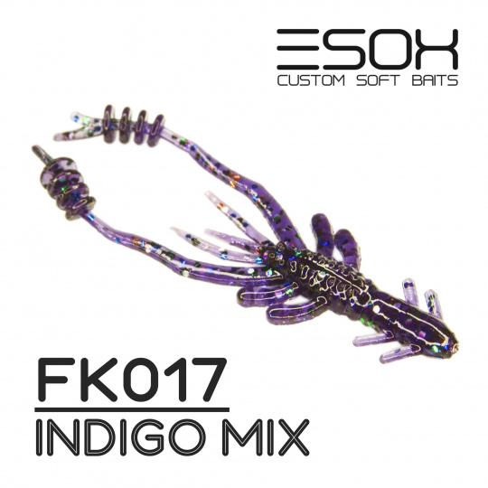 Swish Shrimp 2" (50мм) 10шт (FK017 Indigo Mix)	