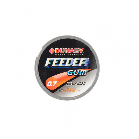 Dunaev Feeder Gum Black 0.7mm  (0.09-0.12)