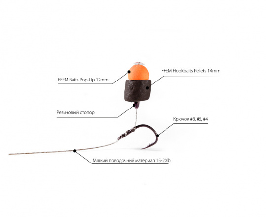 FFEM Hookbaits Pellets Spicy Garlic Halibut 14mm