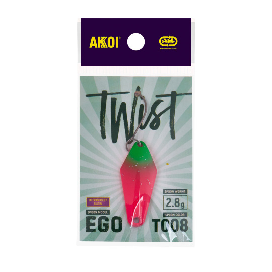 Блесна AKKOI TWIST форелевая EGO 2,8 g цвет Т008																			